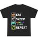 Camiseta Divertida Eat Sleep Dandy's Repeat, Camiseta Juego Sprunkii, Lindo Amante Dandy, Mundo Divertido, Juguetes_viptrois.com