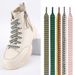 Shoe Accessories with a width of 1.5cm and trendy woven colorful wave pattern OLD ORDER exaggerated shoelaces_viptrois.com