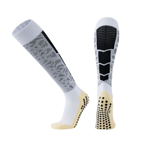 Football Socks Long Over The Knee Football Socks With Thickened Towel Soles, Non Slip And Wear Resistant Socks With Glue_viptrois.com