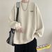 Pure Jacquard American Heavyweight Sweatshirt For Men, Autumn And Winter, Fleece Lined, Thickened, 2023 New Trendy Brand,_viptrois.com