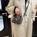 Mini Bag Autumn And Winter Woolen Plaid Bag For Women New Style Retro College Underarm Bag Versatile Shoulder Messenger Pillow Bag_viptrois.com