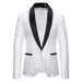 CT Men's Autumn Winter Jacquard Fashion Design Formal Lapel Suit Jacket XZ56_viptrois.com