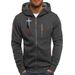 Men's Oversized Zip-Up Hoodie – Warm & Stylish Winter Cardigan With Arm Zipper Detail (Black/Gray/Navy, S-XXXL)_viptrois.com
