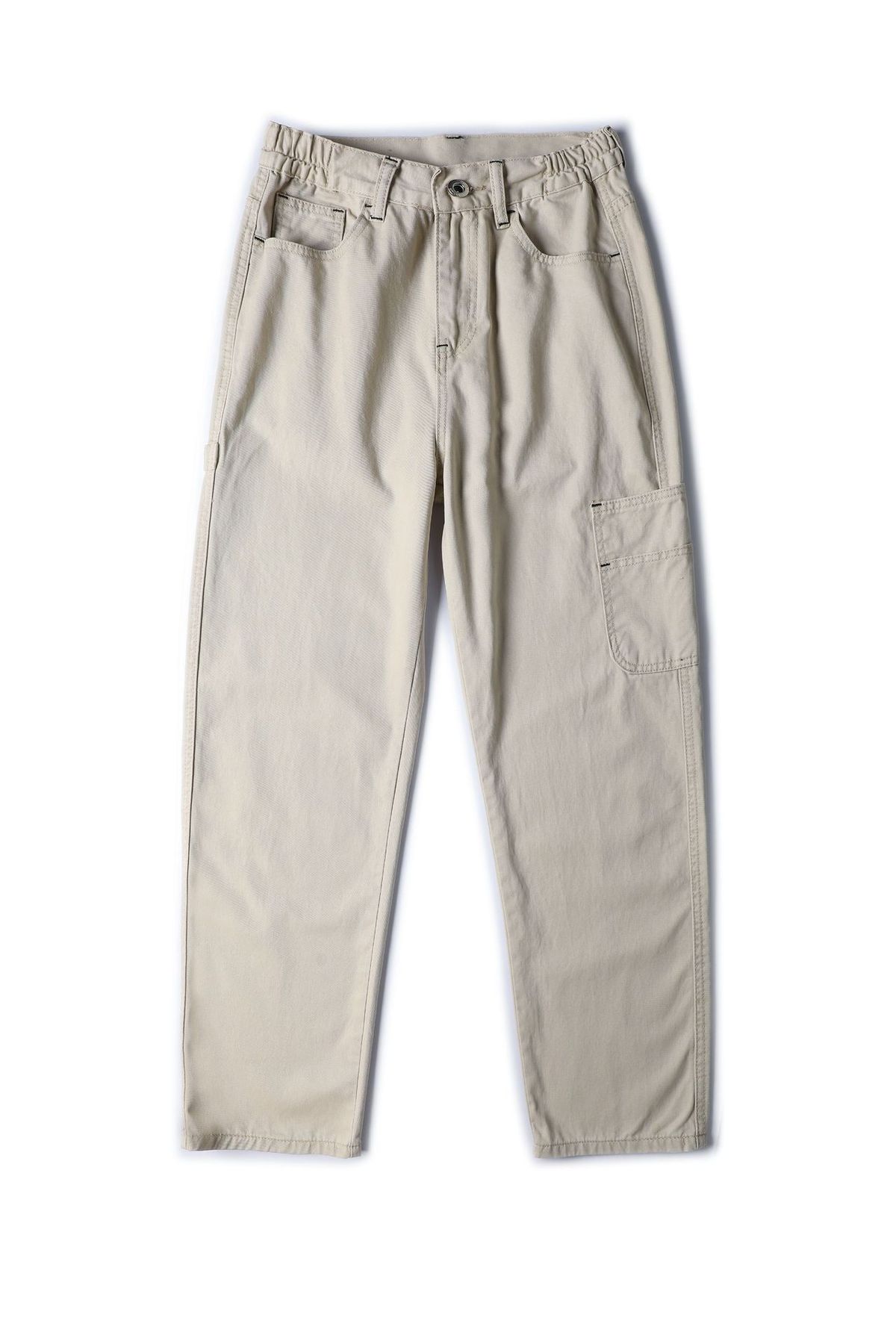 Men's Vintage Cargo Pants – High Street Utility Trousers With Multi-Pockets & Straight Fit For Casual Streetwear_viptrois.com