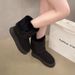 Thick-soled snow boots and fleece short boots_viptrois.com