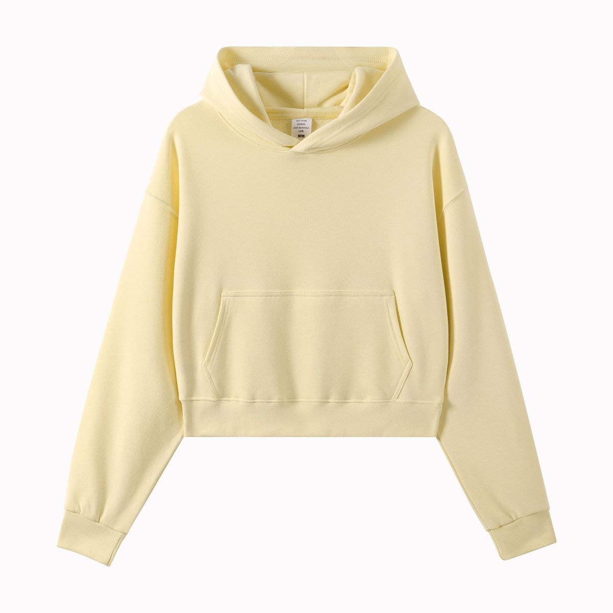 Women's Cropped Hoodie - 330g Heavyweight Oversized Pullover With Drop Shoulder & V-Neck (10 Colors) | Streetwear Essential_viptrois.com