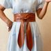 Fashion PU wide belt women's coat decorative strap waist wrap waist wrap with dress_viptrois.com