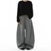 2026 New Gray Heavy Cleanfit Scimitar Sweatpants Men's Trendy Brand Autumn Loose Drape Versatile Wide Leg Casual Long Pants_viptrois.com