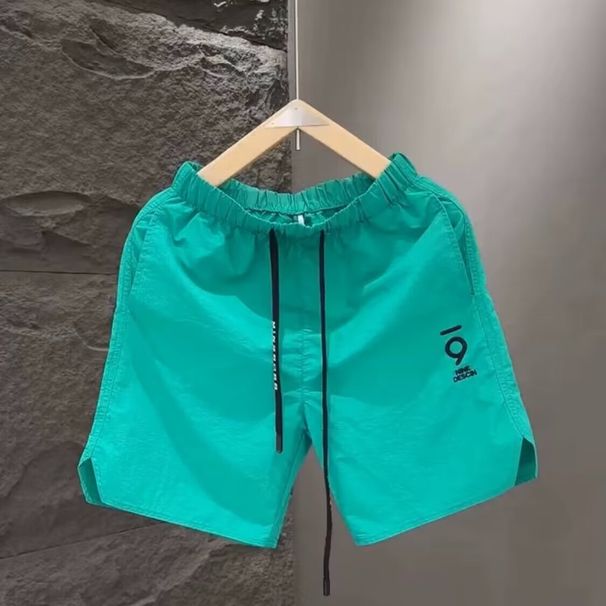 Summer Men's Candy Colored Quick Drying Fashion Shorts Loose Fitting Trendy Breathable Beach Five Point Pants_viptrois.com