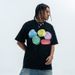 Summer Autumn American Street Style 315g Pure Cotton Five-Color Printed Crew Neck Unisex Couple Top_viptrois.com