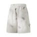 Tie-Dye Summer Shorts For Men | Loose Fit Casual Silk Shorts With Elastic Waist, Streetwear Relaxed Loose Fit_viptrois.com