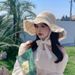 Straw ins Korean version up hollow straw woven Women's summer outing Sunscreen beach sun lace Sun hat_viptrois.com