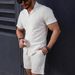 Spring And Summer New Men's Casual Suits Fashionable And Versatile Street Trend Shirts And Shorts_viptrois.com