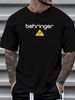Behringer Logo Men's Heavy Cotton T-shirt Top For Everyday Wear Unisex Comfortable Casual Breathable Slightly Streetwear Stretched Stylish Soft_viptrois.com