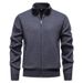 Men's Clothing Casual Sweater Trendy Fashion Stand Collar Knitted Cardigan Jacket_viptrois.com