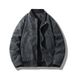 Thickened Padded Lapel Trend Cross Border Trend Brand Hong Kong Style Fashion Men's Leather Jacket Youth Jacket Casual Top Coat_viptrois.com