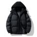 Men's Clothing Unisex Winter Hooded Cotton Jacket - Windproof Thickened Parka Coat For Men & Women, Casual Streetwear With Detachable Hood_viptrois.com
