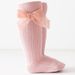 Children's Socks recommendation ins style velvet bow double needle draw baby baby princess stockings_viptrois.com