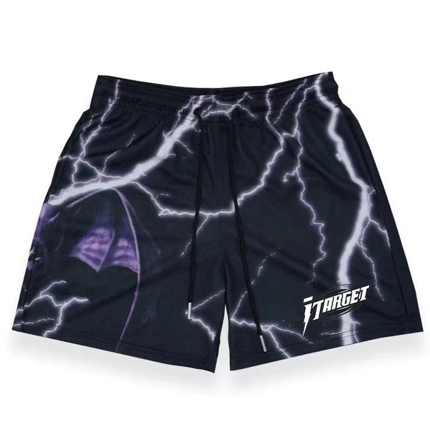 Men's Clothing Casual Shorts Men And Women Fitness Sports Shorts Mesh Breathable Loose Knee Length_viptrois.com