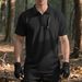 Men's Clothing Outdoor Solid Color Polo Shirt Heavy Casual Breathable Lapel T Shirt_viptrois.com