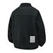 Men's Vintage Denim Jacket – Retro Washed Cotton Coat With Embroidered Badge (M-3XL, Black/Army Green)_viptrois.com