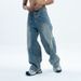 National Trend American Style Summer Loose Wide-Leg Jeans Unisex Hip-Hop Straight High Street_viptrois.com