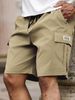 Shorts Men's Summer Trendy American Overalls Thin Loose Shorts Casual Straight Pants_viptrois.com
