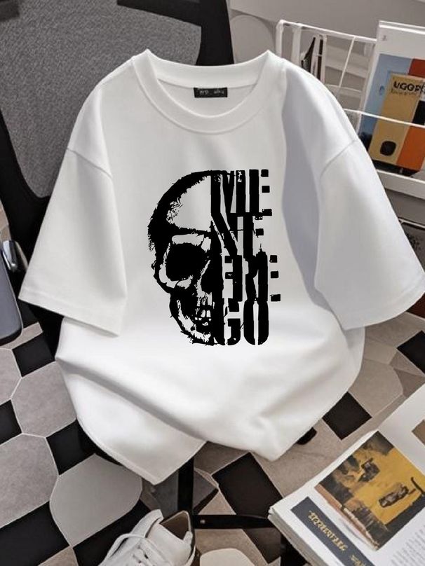 Maglietta Teschio Me Ne Frego Reparti D'Assalto Avanguardia Arditi Skull T-shirt Stretched Slightly Streetwear Designer Clothes_viptrois.com