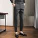 Men's Clothing Men Summer High End Business Casual Trousers Formal Men Nine Point Trousers Suit Trousers Men_viptrois.com