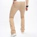 Men's Casual Straight Leg Jeans - Classic Washed Denim Pants For Youth, Comfortable Cotton Blend, Summer Streetwear (XS-XXL)_viptrois.com