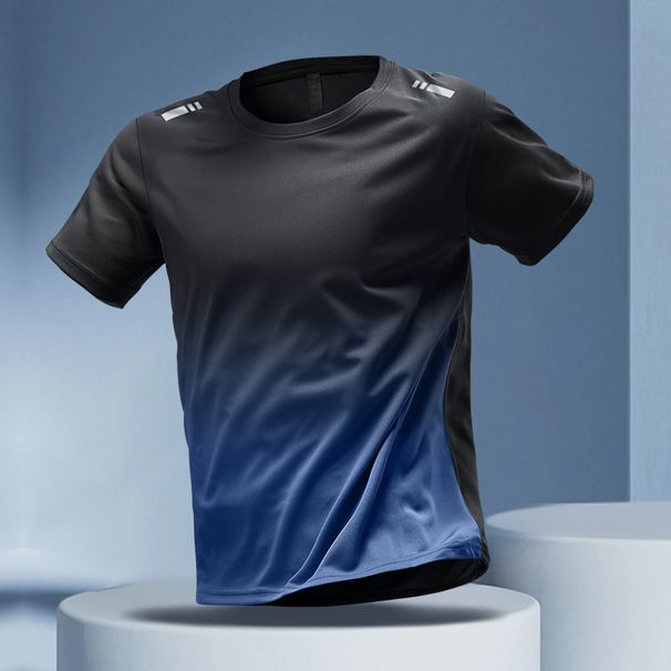 New Quick Drying T-shirt Men's Sports Suit Loose Ice Silk Summer Thin Fitness Clothes Training Running Clothes Short Sleeved Top_viptrois.com