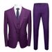 Men's Clothing men's groom's suit three piece slim casual work suit suit_viptrois.com