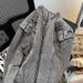 American Heavy Industry Splicing Short Denim Trendy Brand Street Cleanfit Motorcycle Jacket For Men_viptrois.com
