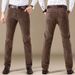 Men Vintage Winter Corduroy Slim 6 Color Casual Dress Suit Pants Fashion Business Brand Clothes Trousers Plus Size 40_viptrois.com