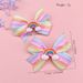 A Pair Of Girls' Fishtail Bow Hairpins, Baby Rainbow Cloud Bangs Clips, Polka Dot Thread Ribbon Hairpins_viptrois.com