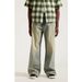 Men's Wide Leg Retro High Street Style Straight Loose Casual Trousers Light Color Fashion_viptrois.com
