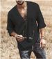 Men's Clothing Chest Tie Corns Mid Sleeve T Shirt_viptrois.com