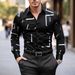 Men's Clothing Irregular Four Sided Stretch Printing Casual Long Sleeves Shirt_viptrois.com