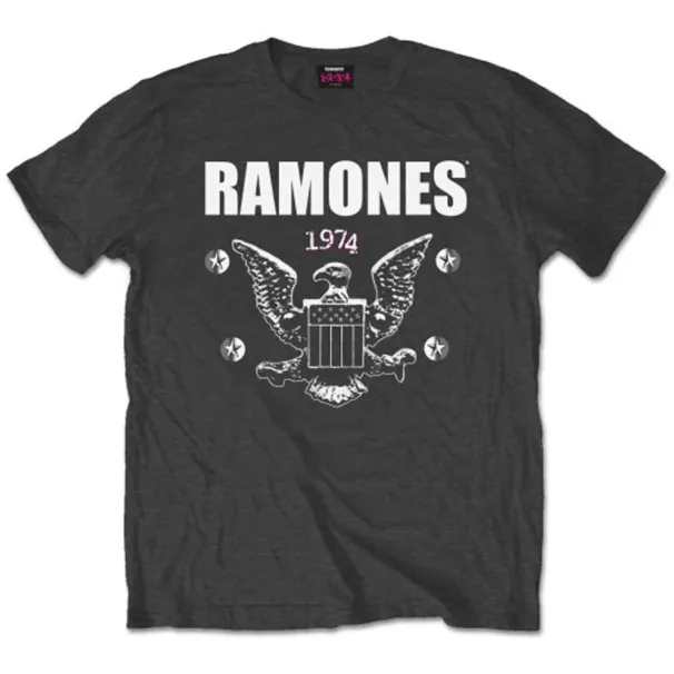 1974 Ramones Eagle Authorized Mens T-Shirt Mens Womens Tees Top-_viptrois.com