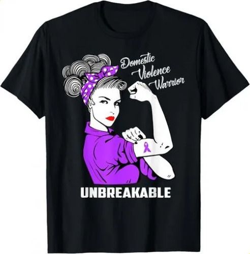 2026 T-shirtt-shirtdomestic Violence Warrior Unbreakable AwarenPilot_viptrois.com