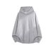 Retro Pearl-Embellished Cropped Hoodie – Unisex Oversized Streetwear Sweatshirt For Spring & Autumn (Black, White-Gray, Light Gray, M-XXXL)_viptrois.com