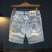 Men's Clothing Fashion Hole Denim Shorts Shorts Thin Style Trendy Fashion Heavy Washed Shorts_viptrois.com