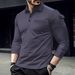 Men's Clothing Spring And Autumn Long Sleeve Men's Polo Shirt Arm Pocket Epaulette Design Muscle Sports Men_viptrois.com