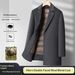 Pulse 2025 New Men's Thickened Double-Sided Wool Coat Mid-Length Detachable Down Liner Suit Collar Jacket_viptrois.com