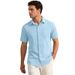Men's Business Casual Short Sleeve Shirt Solid Color Lapel Button Down Plus Size For Summer_viptrois.com