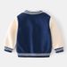 kids'clothing Autumn and winter children plus fleece hoodie baby alphabet embroidered baseball casual jacket_viptrois.com