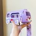 Kindergarten Excavator Plastic Cup Cartoon Excavator Plastic Straw Cup Children's Toy Car Student High Value Water Cup_viptrois.com