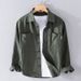 Autumn Workwear Men's Casual Shirt Pure Cotton Loose And Comfortable Youth Jacket Shirt Trendy Men's Top_viptrois.com