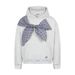 Design Sense Plaid Bow Tie Hooded Sweatshirt Trendy Brand Men's Wear Vibe Style Loose Casual Sports Pullover_viptrois.com