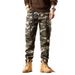 Men's Camouflage Cargo Pants - Military Style Workwear Trousers With Multiple Pockets, Cotton Blend, Relaxed Fit, Slim Cuff For Outdoor & Casual Wear_viptrois.com